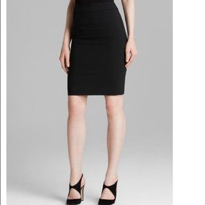 Giorgio Armani Vestimenta Spa Pencil Skirt Wool Black Vintage Size IT 38, US 2